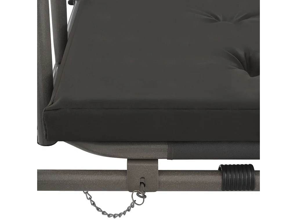 Balancelle de jardin avec auvent Anthracite 192x118x175 Acier