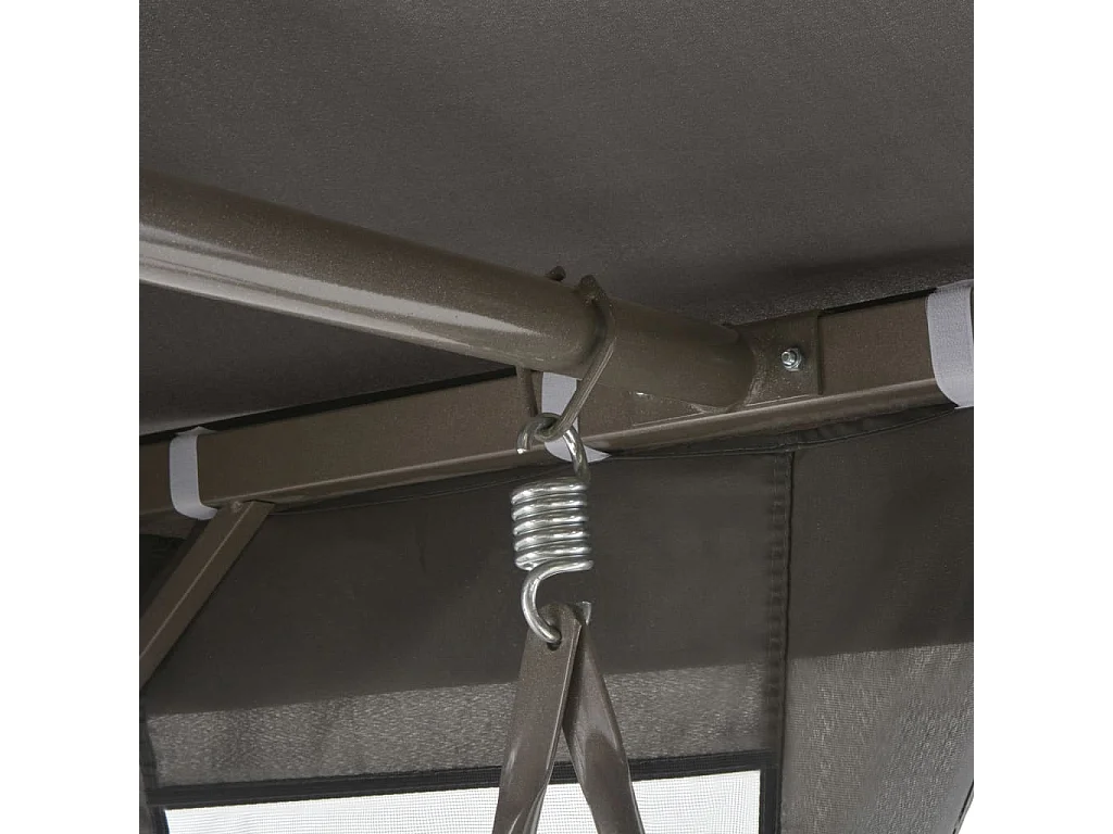 Balancelle convertible à auvent Anthracite 220x160x240 Acier