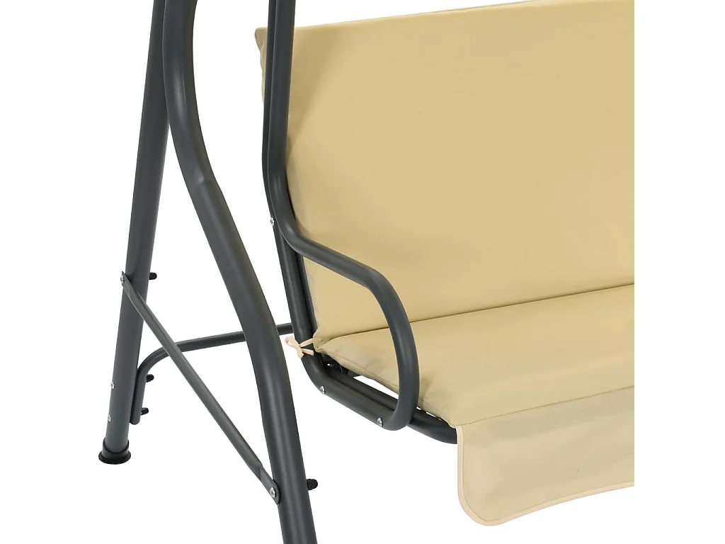 Balancelle de jardin Blanc crème 170 x 110x153