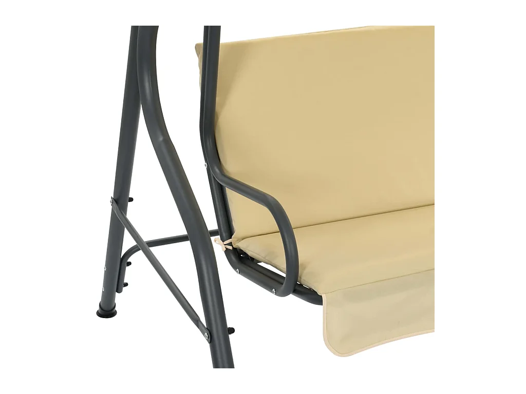 Balancelle de jardin Blanc crème 170 x 110x153