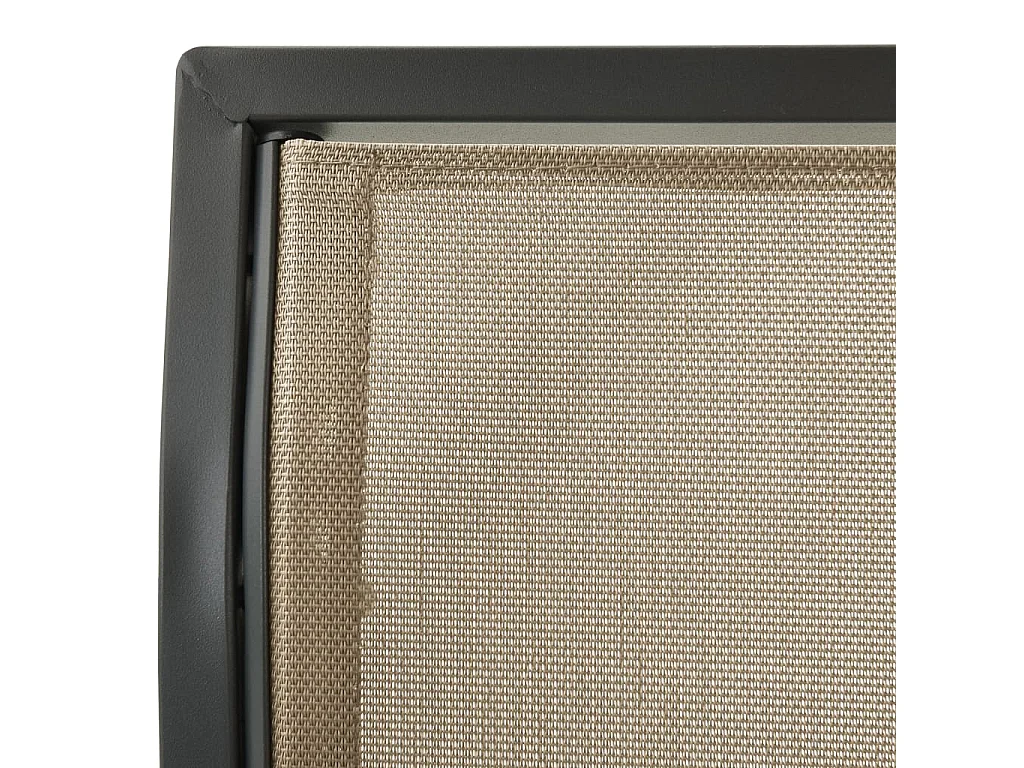 Balancelle de jardin avec baldaquin Anthracite et sable