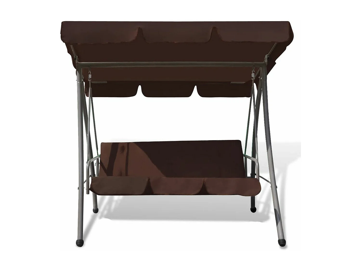 Balancelle d'extérieur avec auvent Couleur café 2