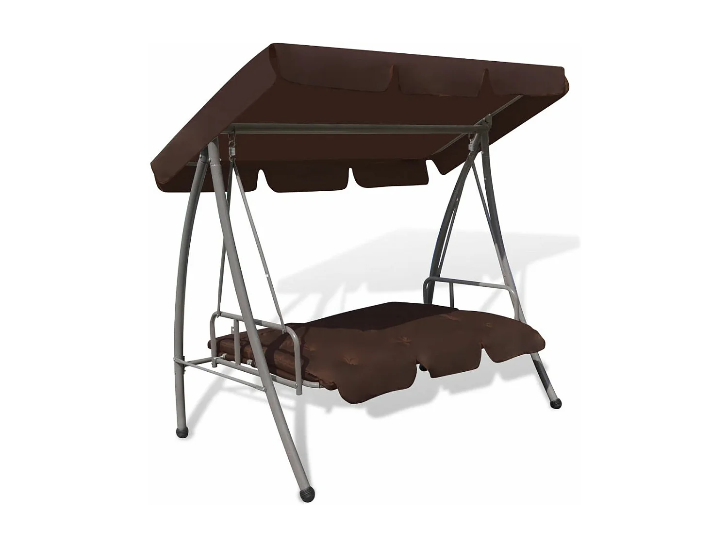 Balancelle d'extérieur avec auvent Couleur café 2