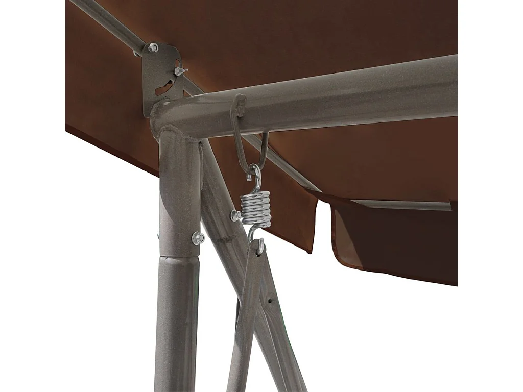 Balancelle d'extérieur avec auvent Couleur café 2