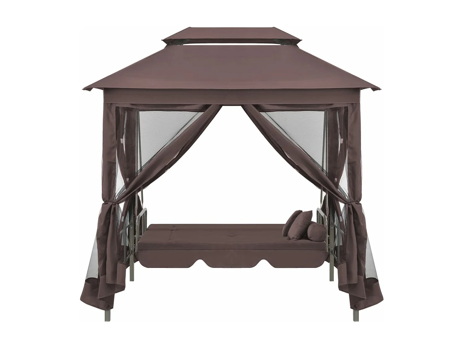 Belvédère convertible en balancelle Café