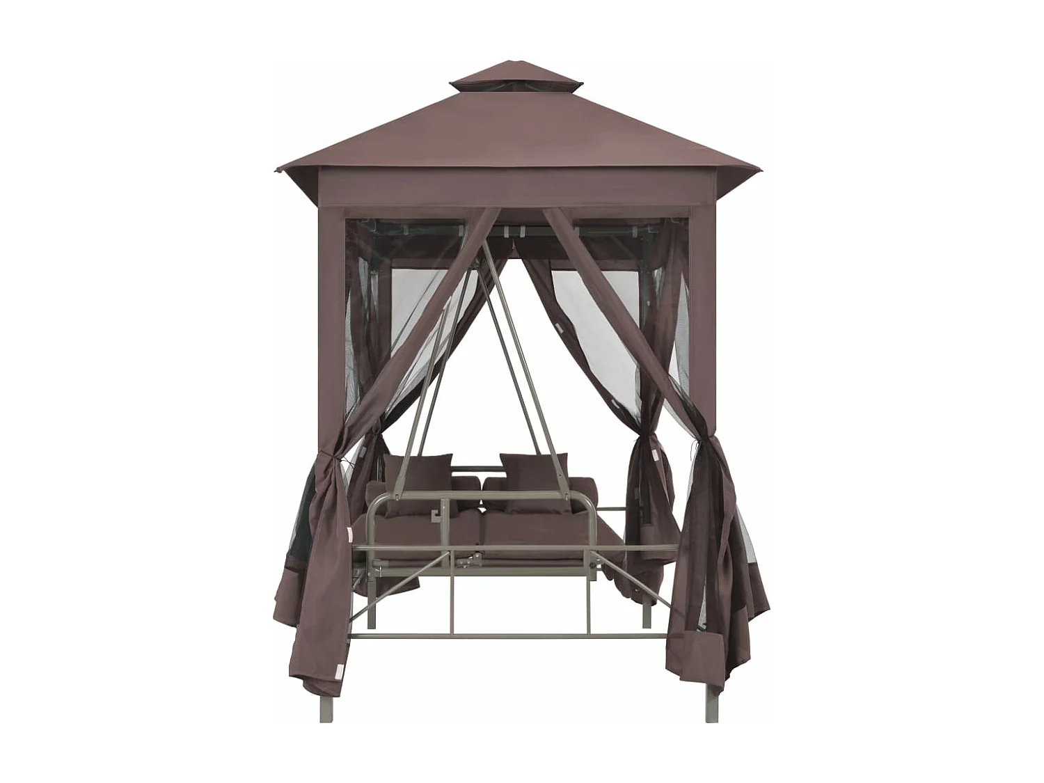 Belvédère convertible en balancelle Café