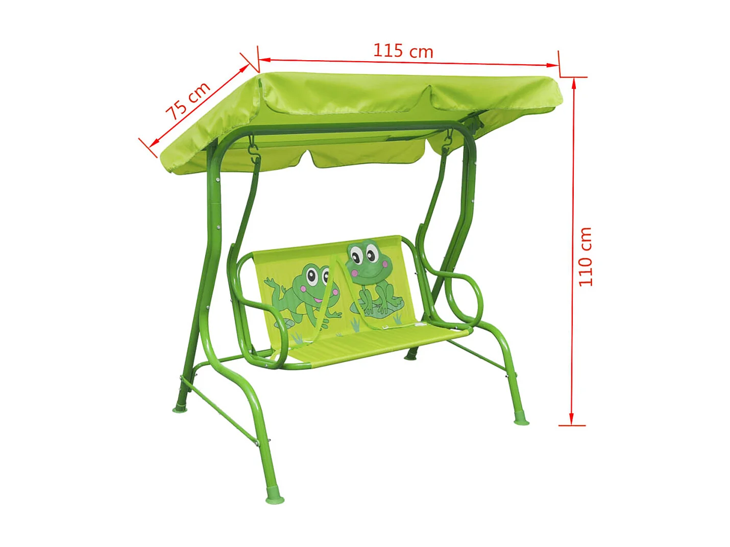 Siège balançoire pour enfants vert