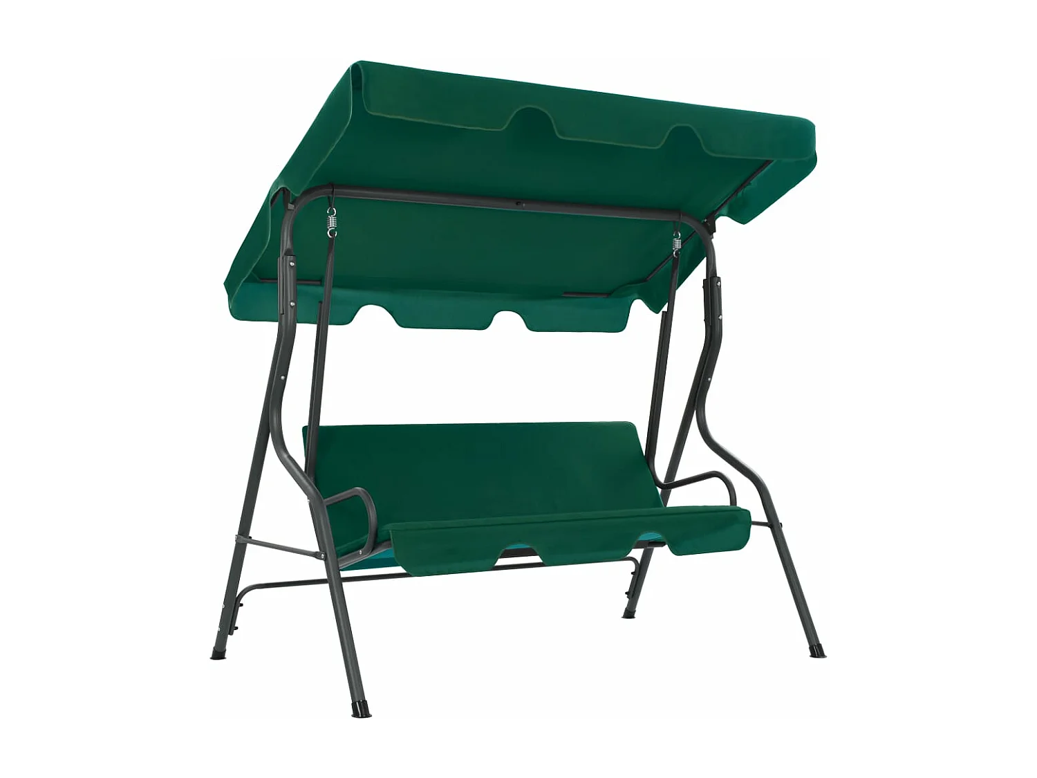 Balancelle de jardin Vert 170 x 110x153 Tissu