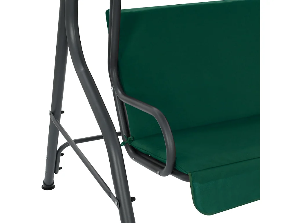 Balancelle de jardin Vert 170 x 110x153 Tissu