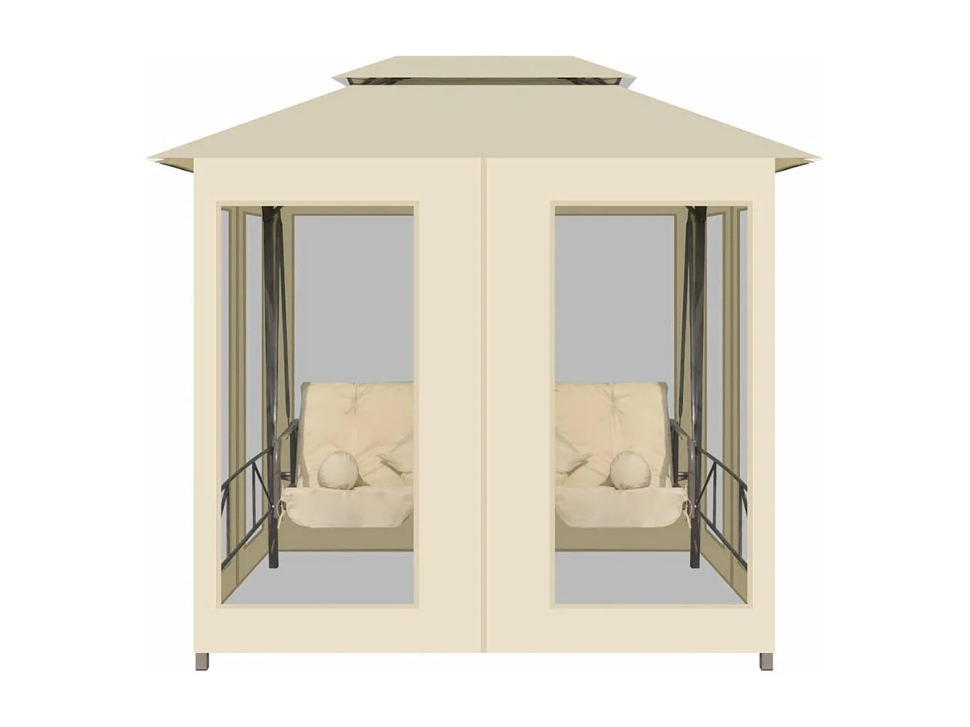 Belvédère convertible en balancelle Blanc crème