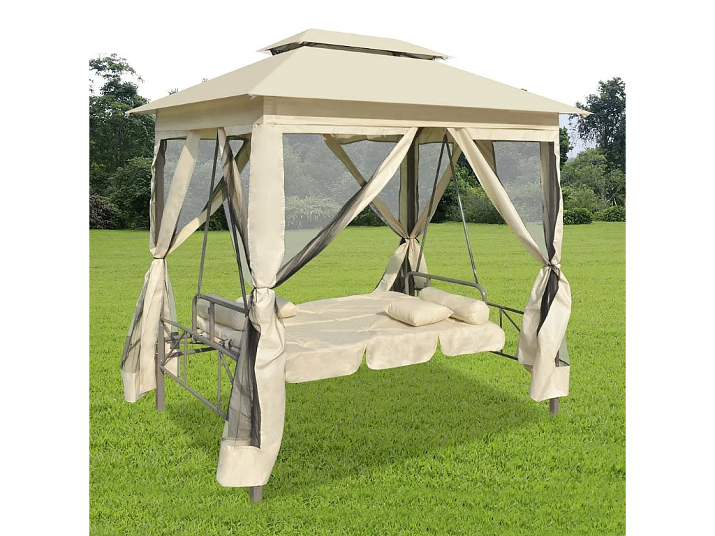 Belvédère convertible en balancelle Blanc crème