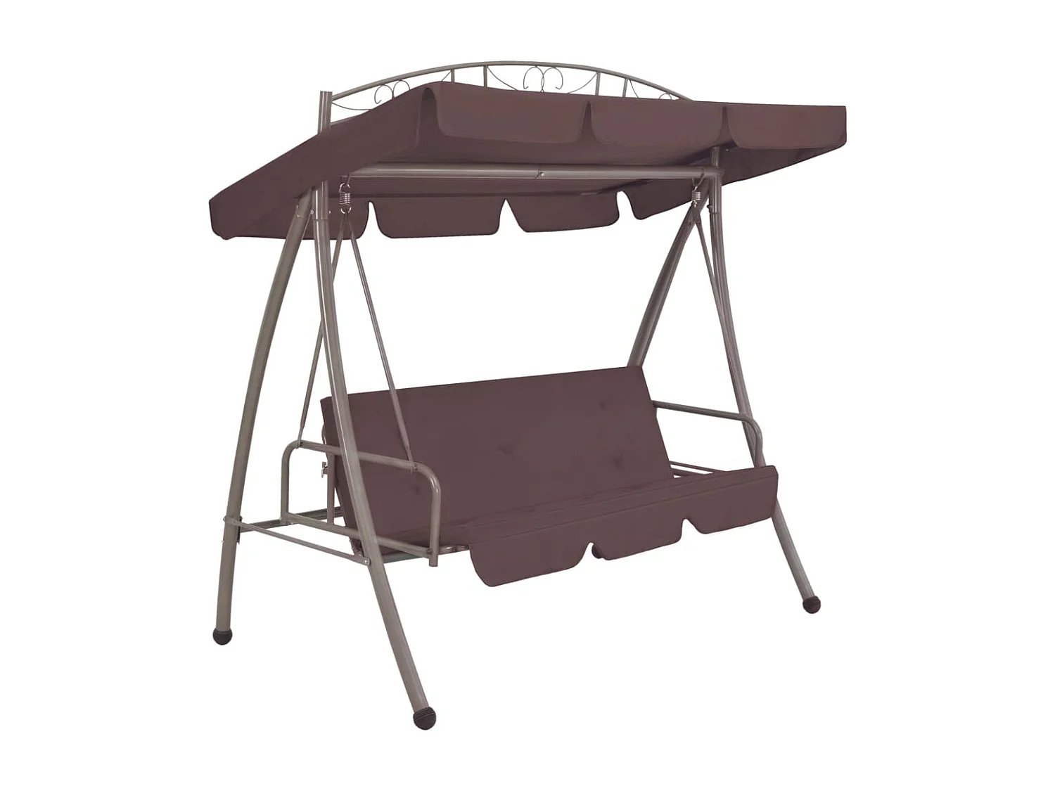 Balancelle convertible d'extérieur avec auvent Café 2