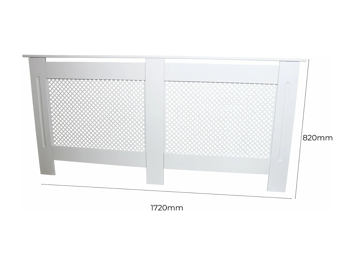 Cache Radiateur en MDF Blanc de 172cm de large