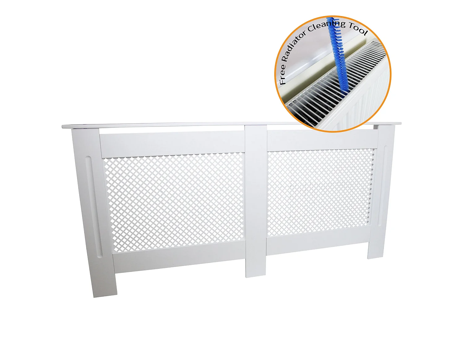 Kryt radiátoru MDF bílý 1720 mm
