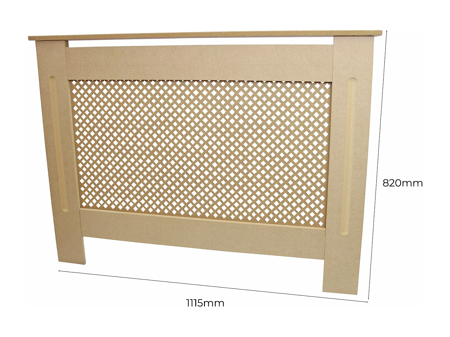 Cache Radiateur en MDF Naturel Personnalisable de 111,5cm de large