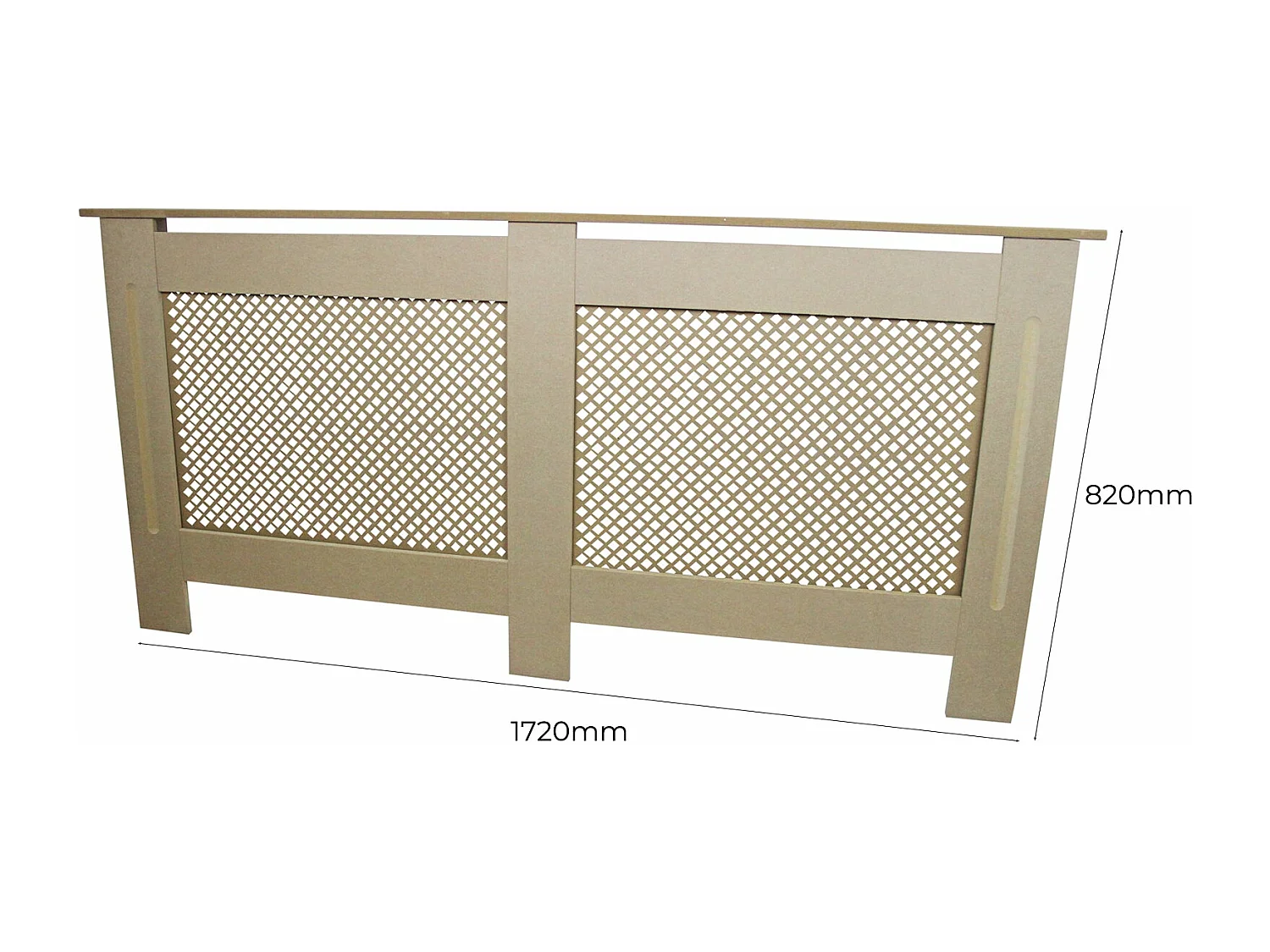 Heizkörperabdeckung MDF Unbehandelt 1720mm
