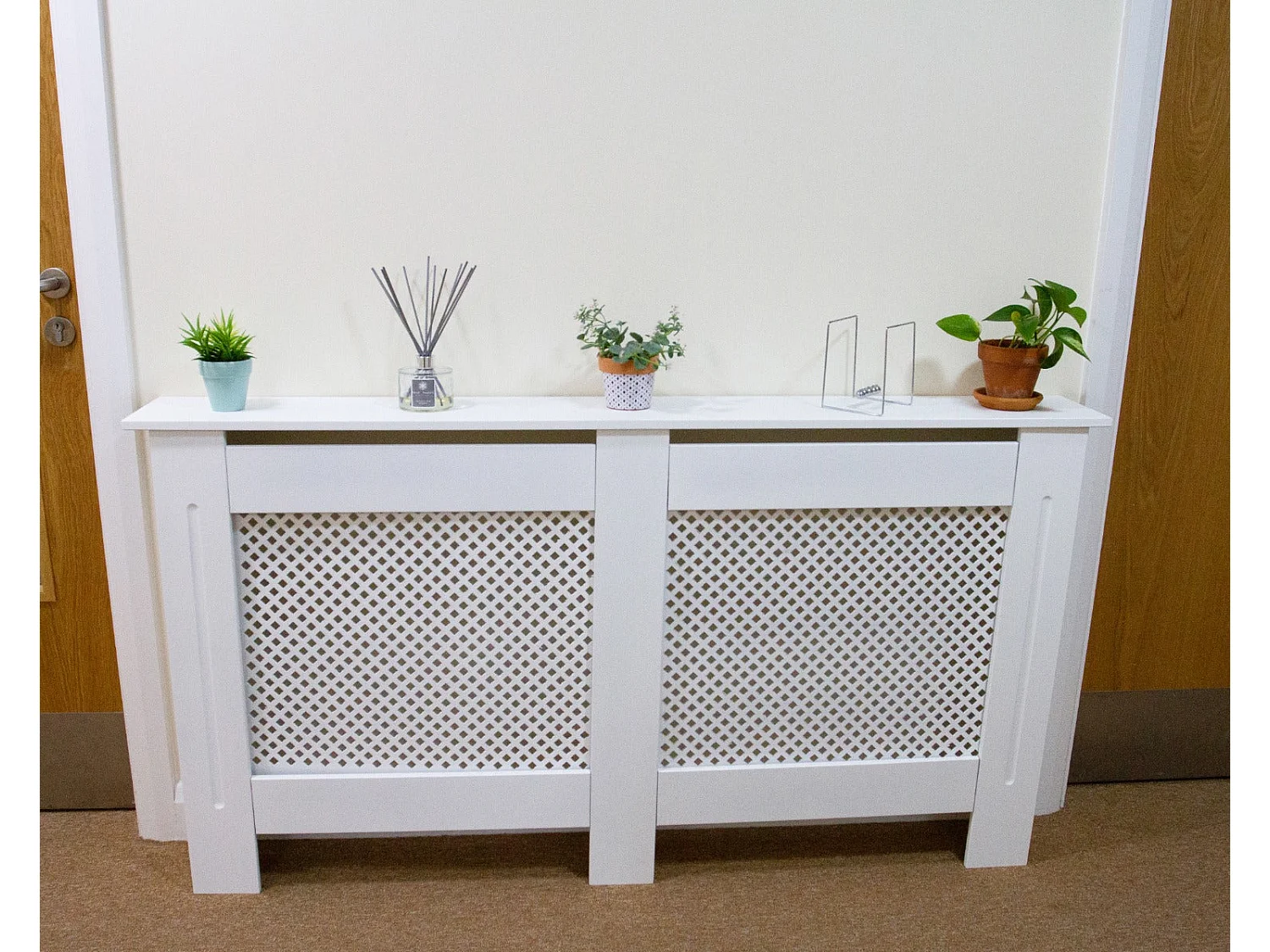 Heizkörperverkleidung Weiß 1400mm - 1920mm