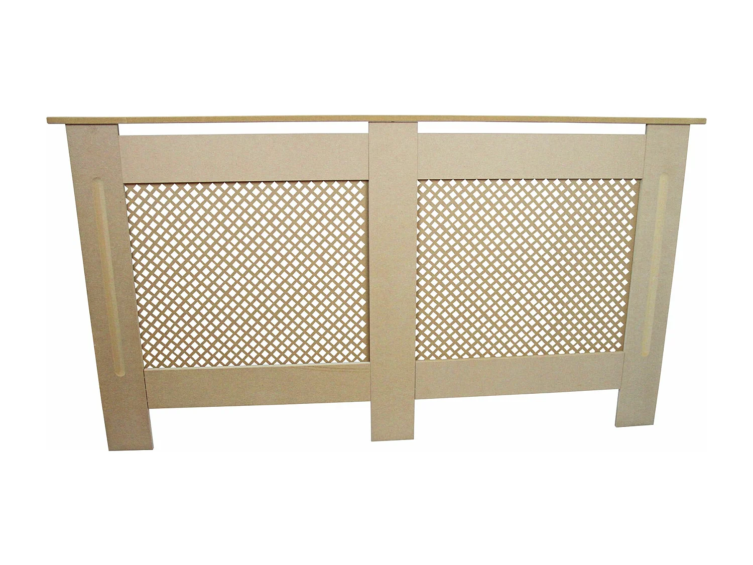 Cache Radiateur en MDF Naturel de 151,5cm de Large
