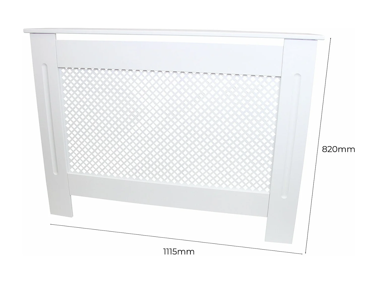 Cache Radiateur en MDF Blanc de 111,5cm de large