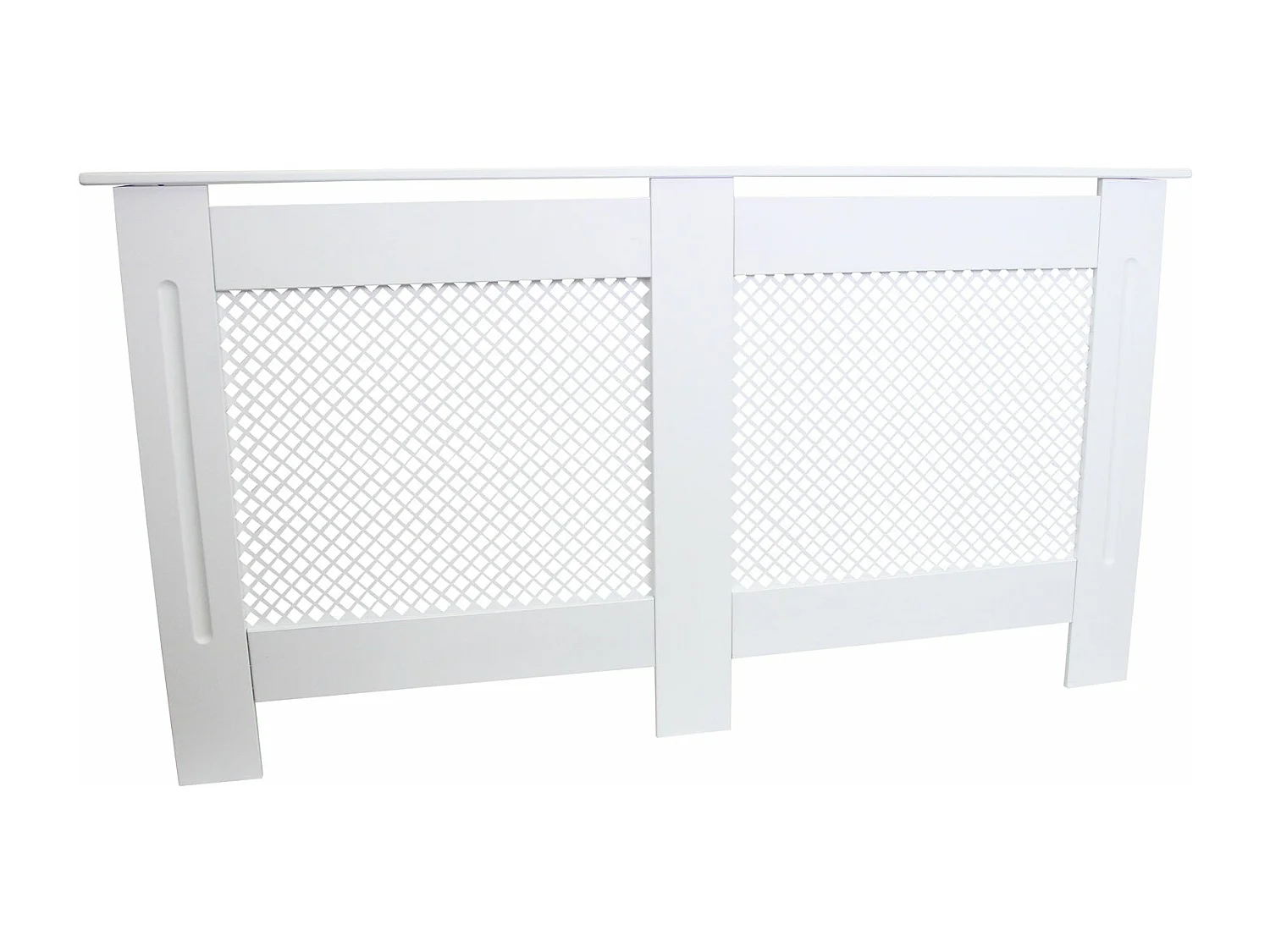Cache Radiateur en MDF Blanc de 151,5cm de large