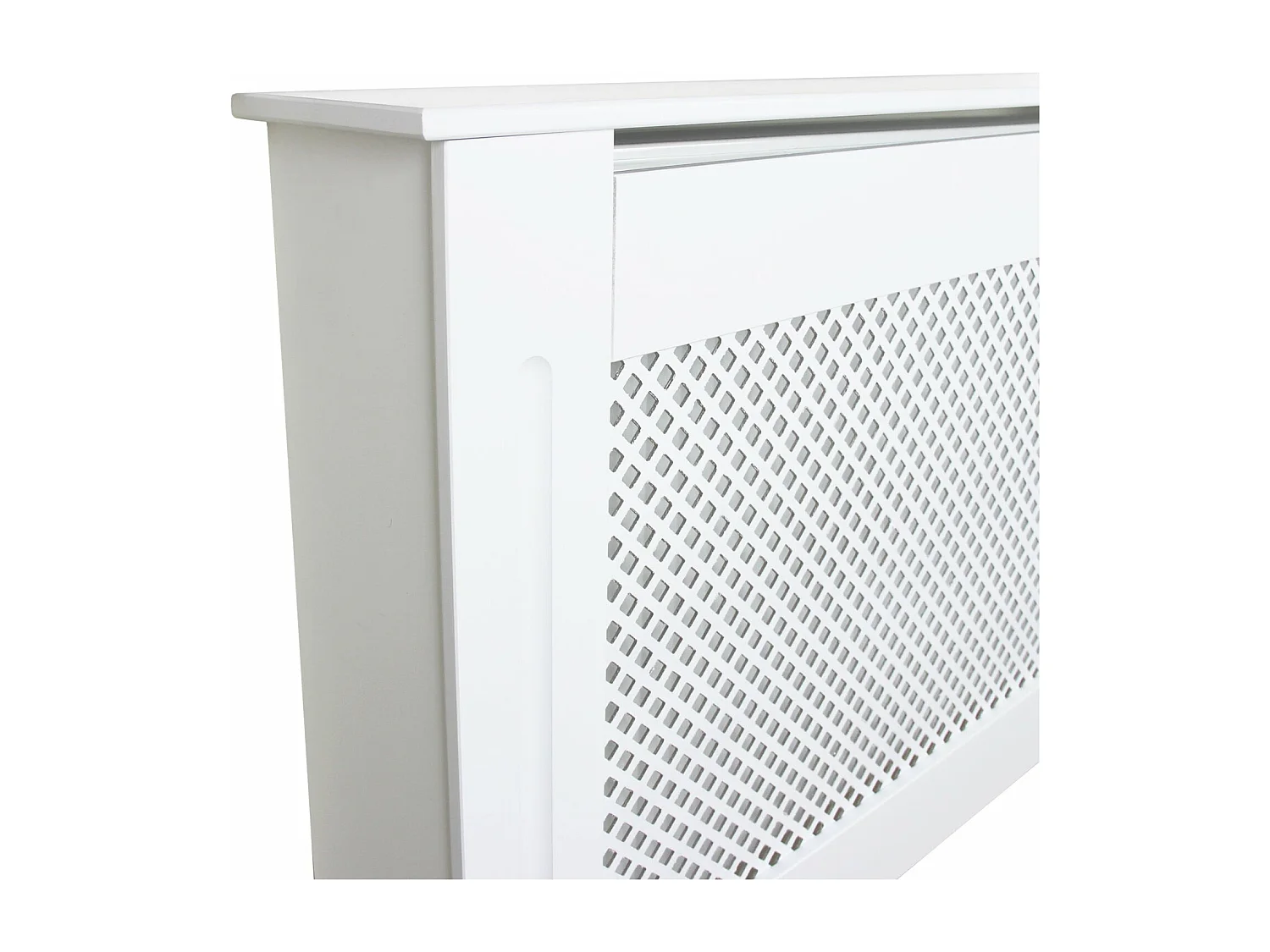 Cache Radiateur en MDF Blanc de 151,5cm de large