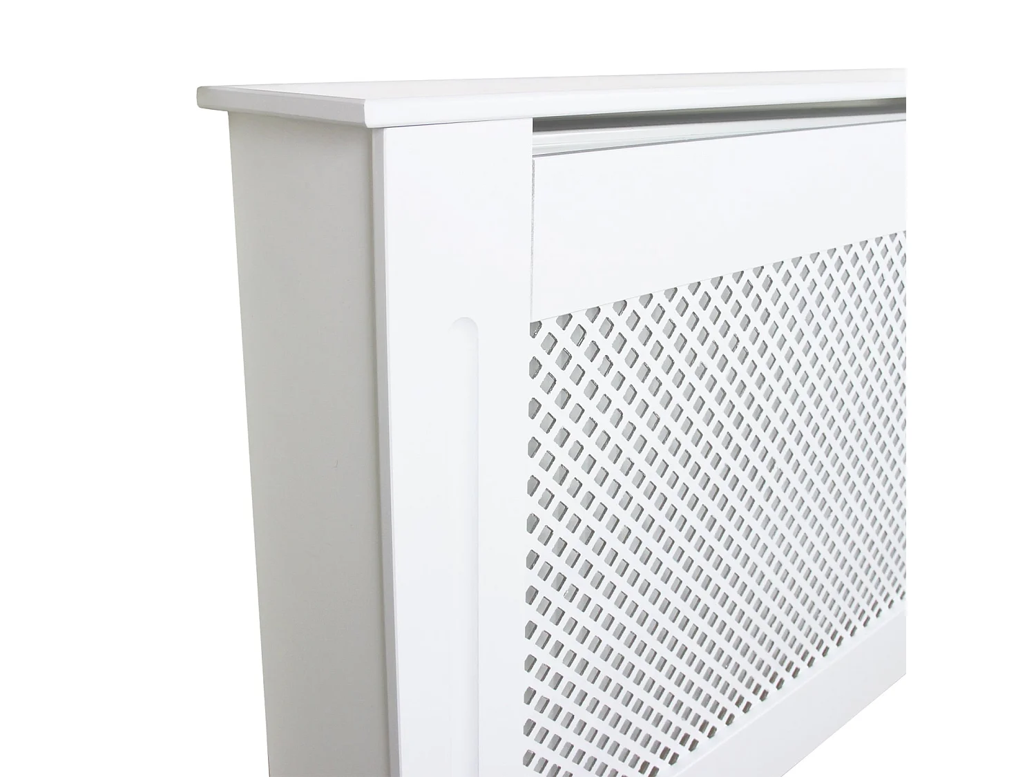 Cache Radiateur en MDF Blanc de 151,5cm de large