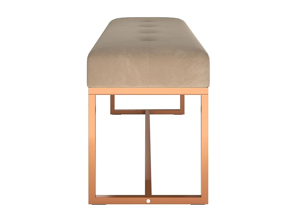 Banc Beige 110x36x45 Velours