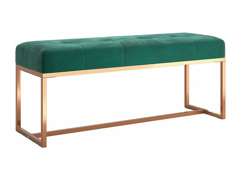 Banc Vert foncé 110x36x45 Velours