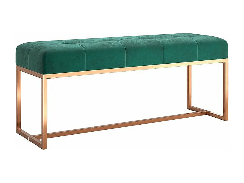 Banc Vert foncé 110x36x45 Velours