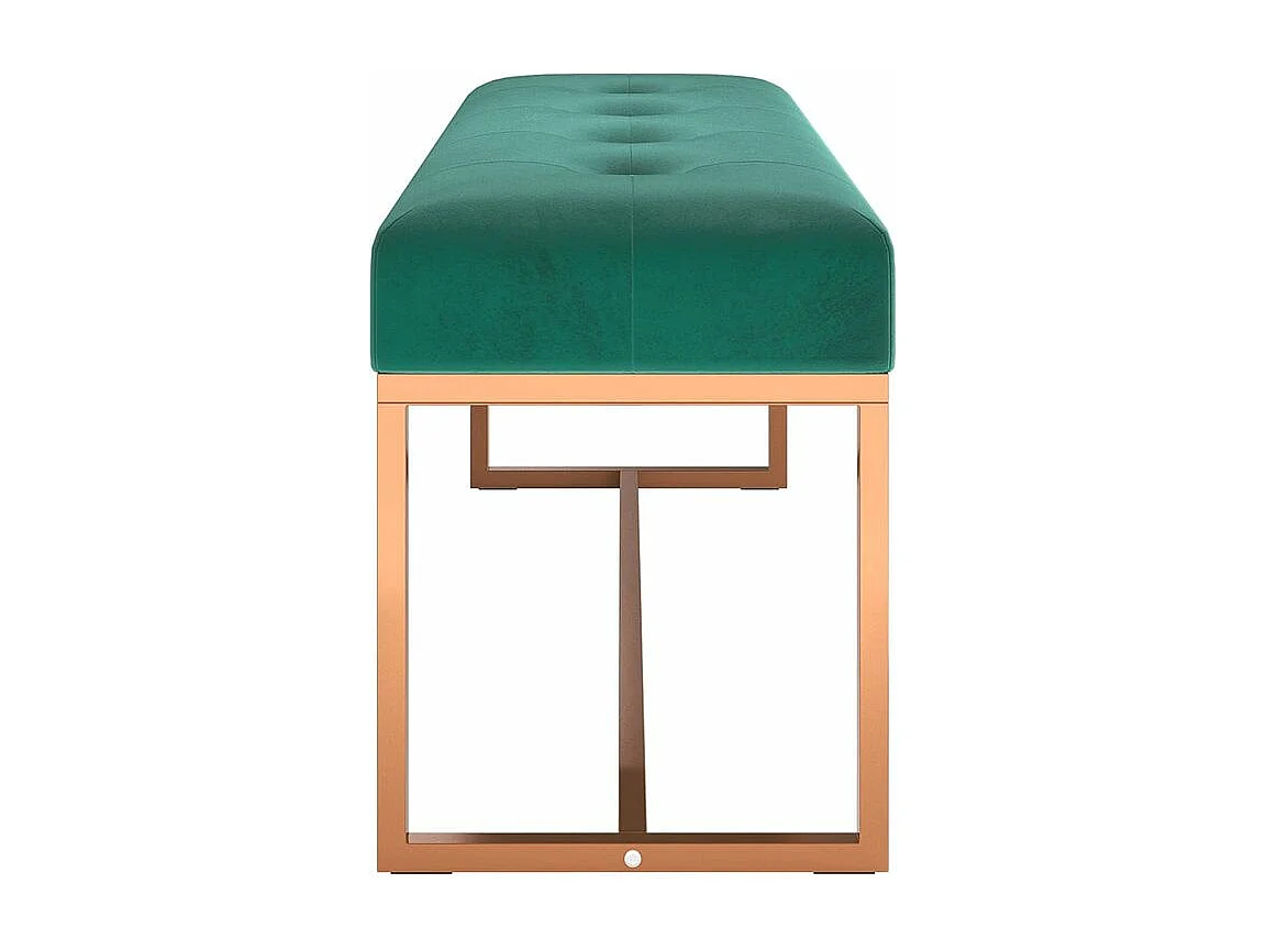 Banc Vert foncé 110x36x45 Velours