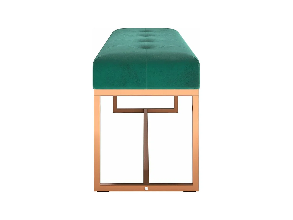 Banc Vert foncé 110x36x45 Velours