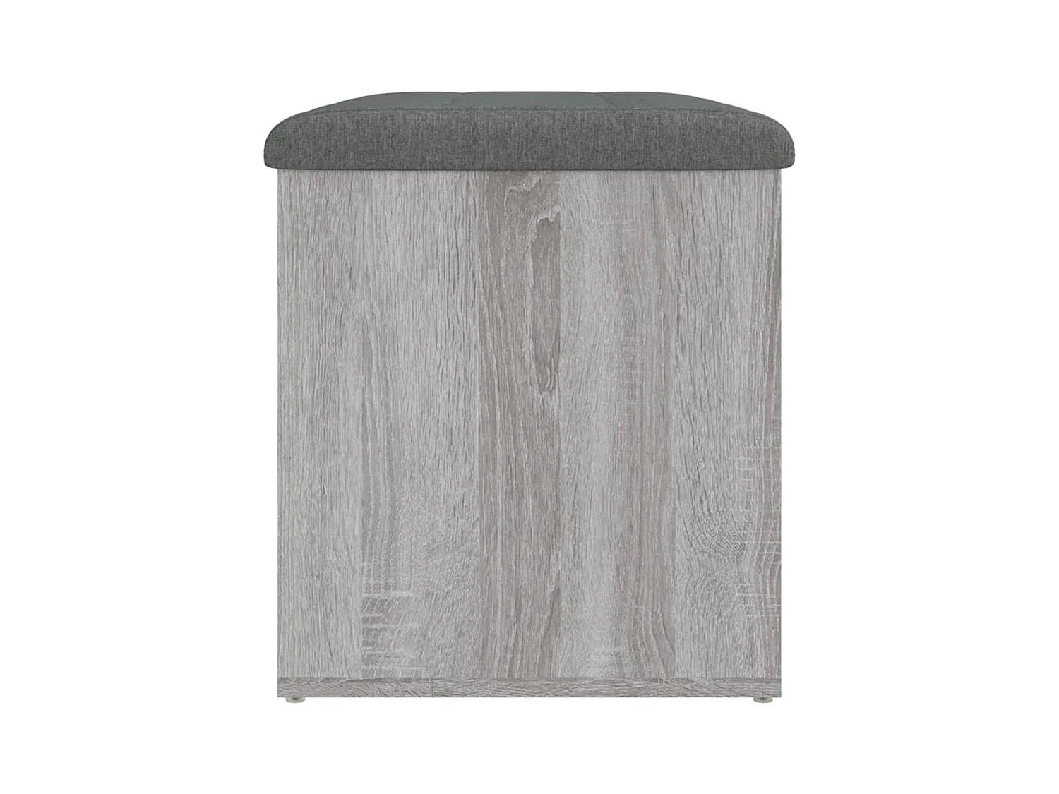 Banc de rangement sonoma gris 62x42x45 bois d'ingénierie