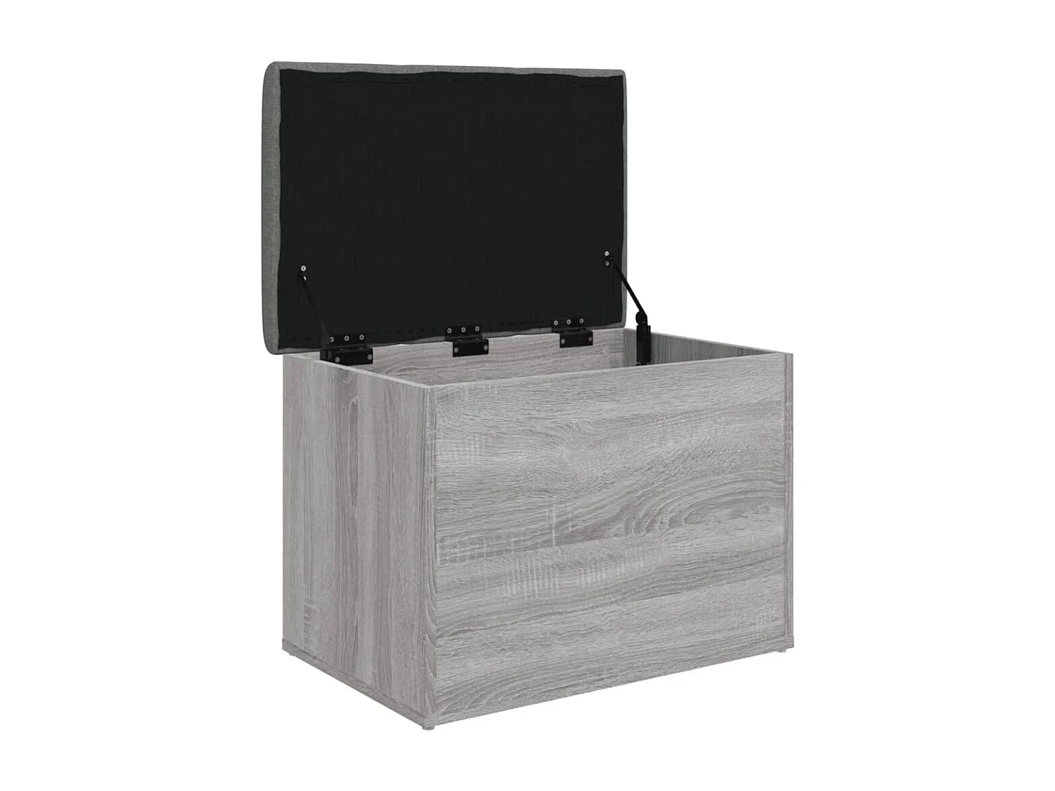 Banc de rangement sonoma gris 62x42x45 bois d'ingénierie