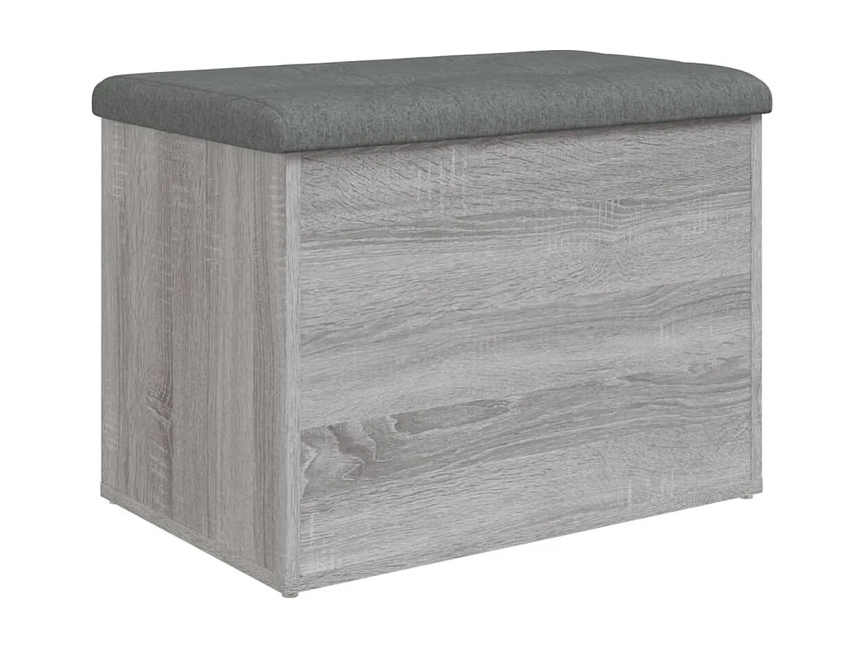 Banc de rangement sonoma gris 62x42x45 bois d'ingénierie