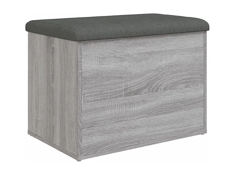 Banc de rangement sonoma gris 62x42x45 bois d'ingénierie