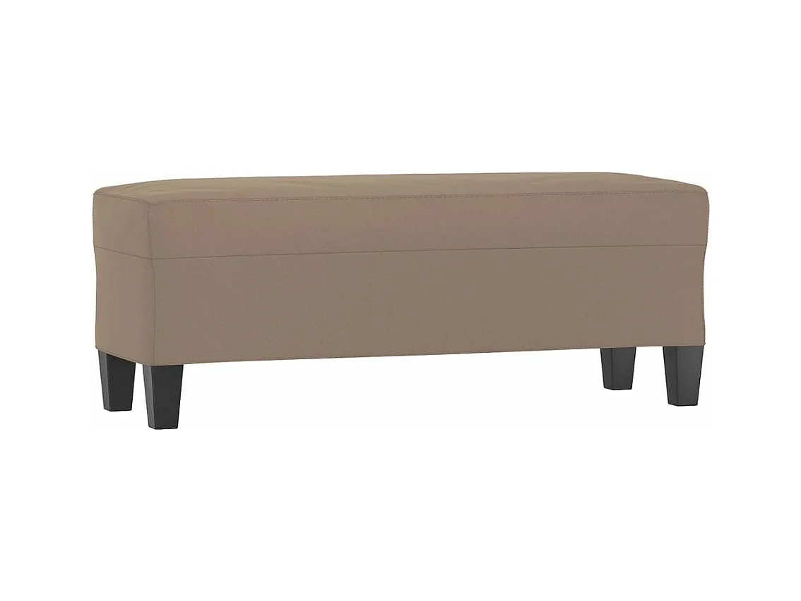 Banc Taupe 100x35x41 Tissu microfibre