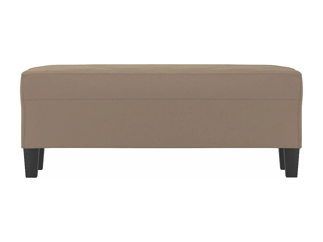 Banc Taupe 100x35x41 Tissu microfibre