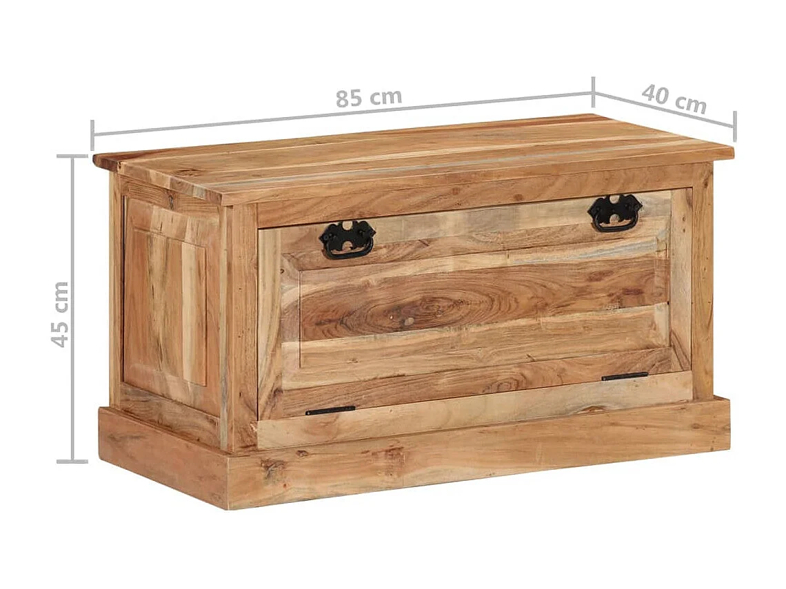 Banc de rangement de chaussures 85x40x45 Bois d'acacia massif