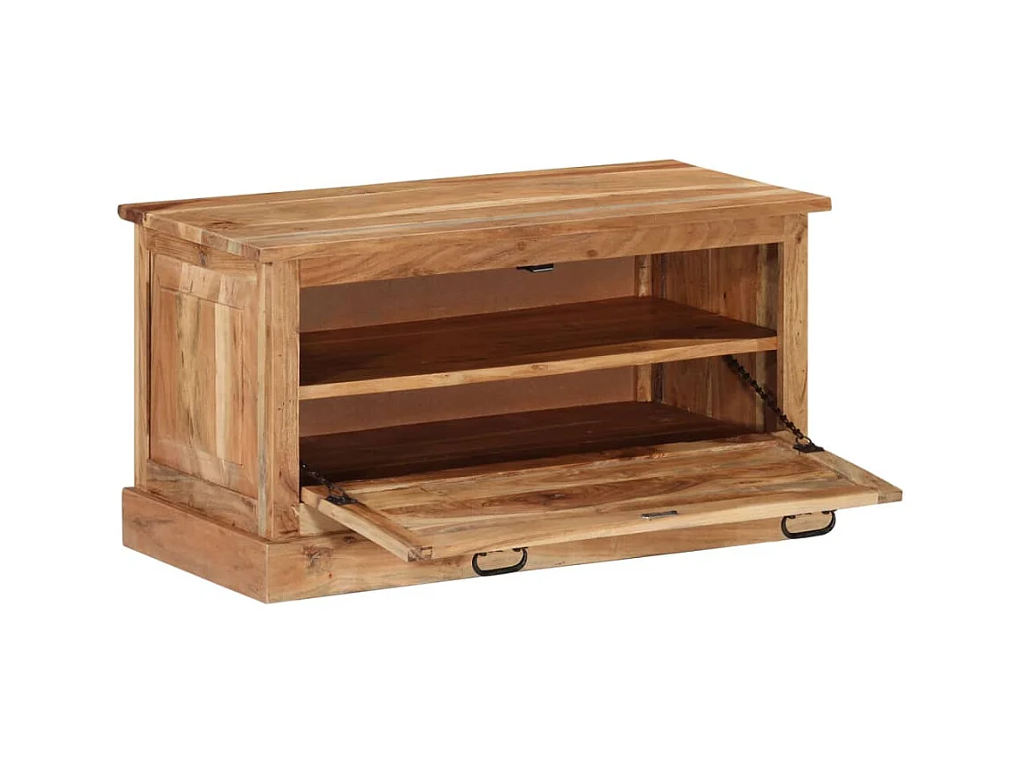 Banc de rangement de chaussures 85x40x45 Bois d'acacia massif