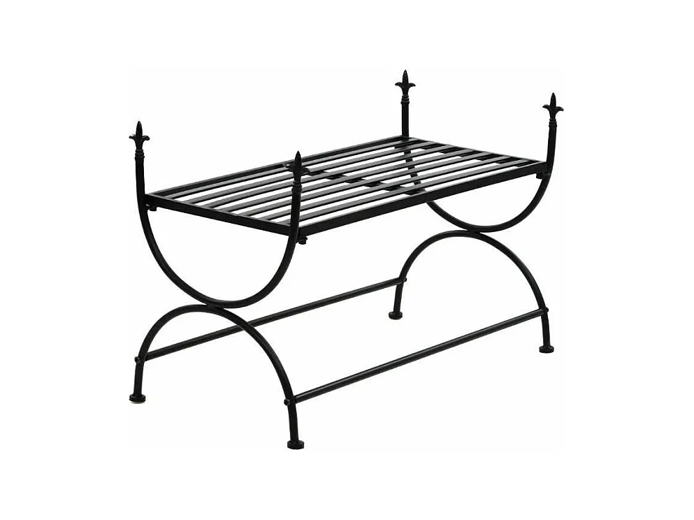 Banc métal noir Manwi 83cm