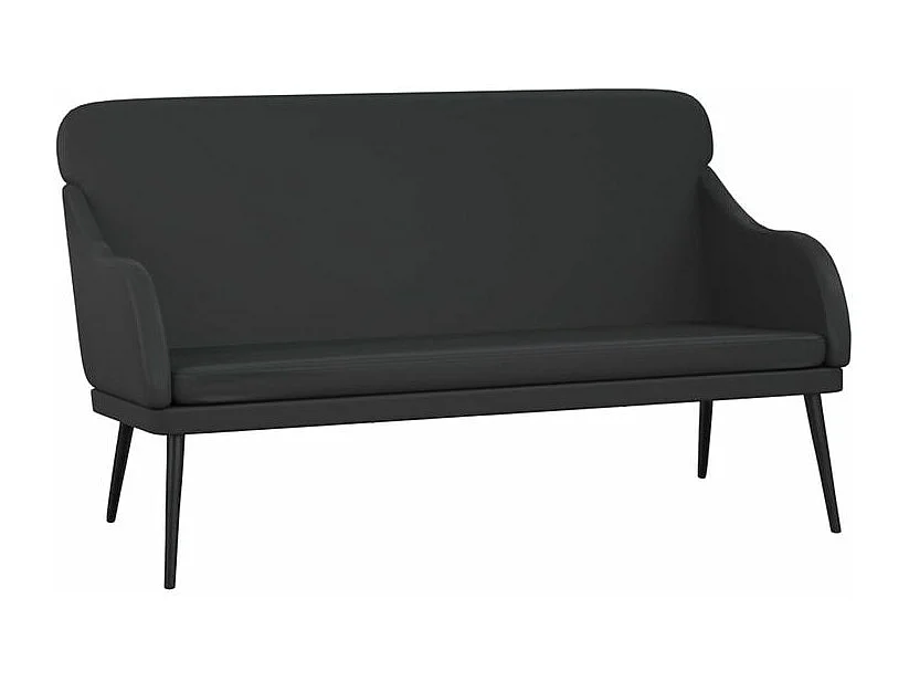 Banc Noir 110x76x80 Similicuir