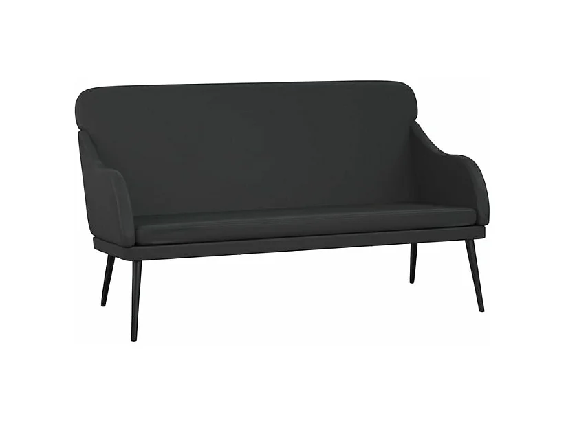 Banc Noir 110x76x80 Similicuir