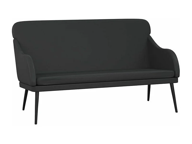 Banc Noir 110x76x80 Similicuir