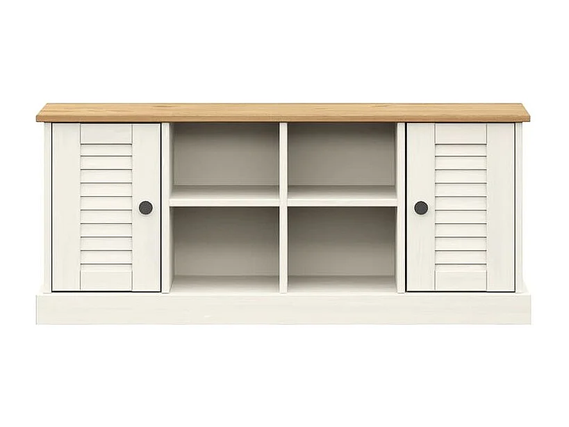 Schoenenbank VIGO 106x35x40 cm massief grenenhout wit