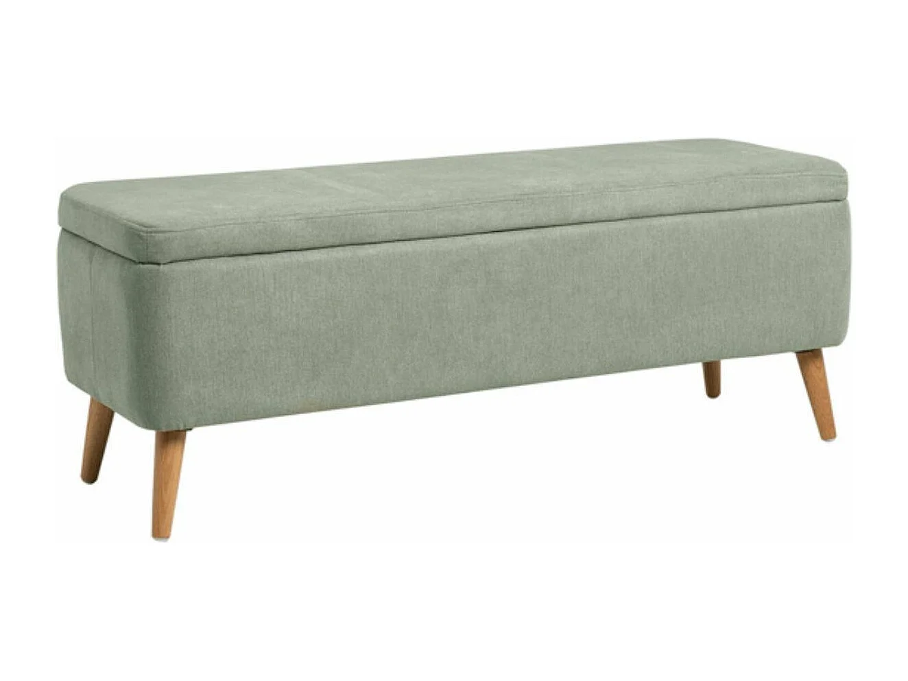 Banc avec coffre de rangement tissu Riko-Couleur Jaune moutarde