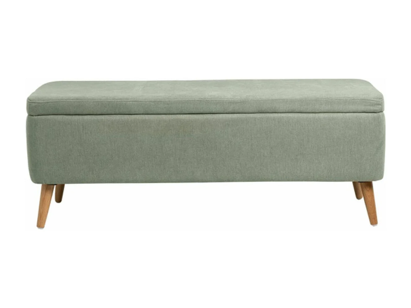Banc avec coffre de rangement tissu Riko-Couleur Jaune moutarde