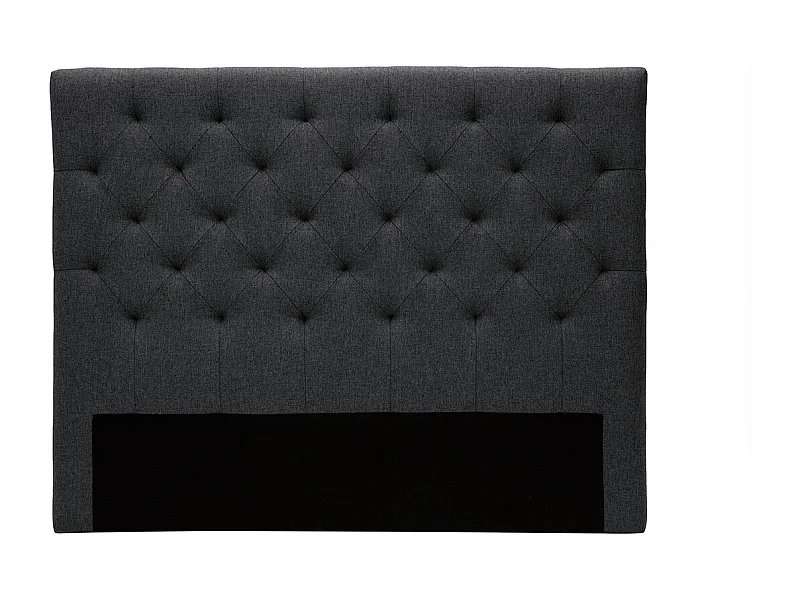 Testiera del letto in tessuto Grigio scuro 140cm ENGUERRAND