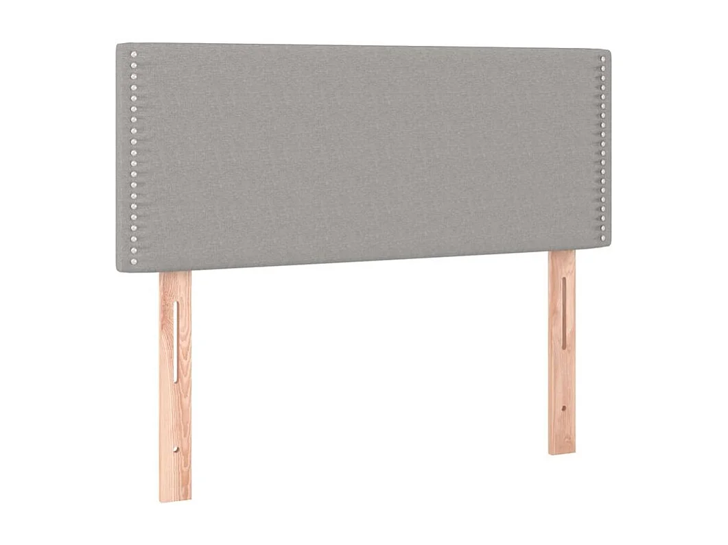 Tête de lit à LED Gris clair 100x5x78-88 Tissu