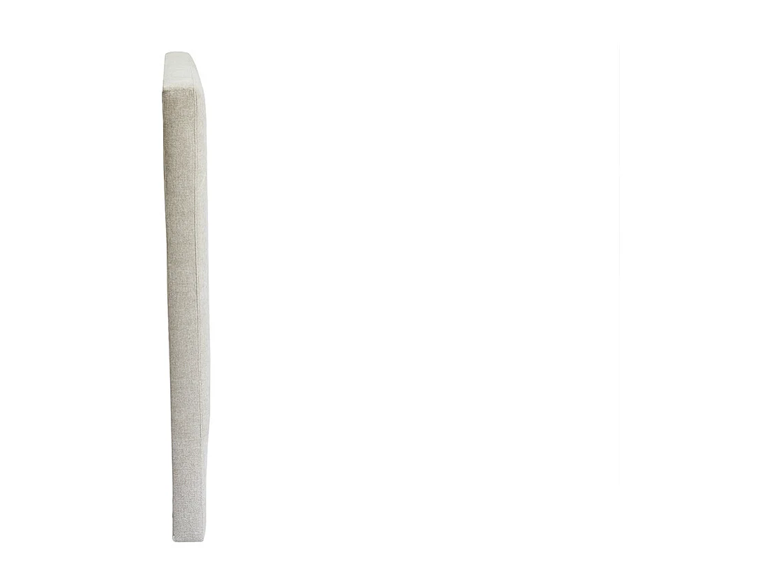 Bettkopfteil beiger Stoff mit Samteffekt B160 cm AVAH