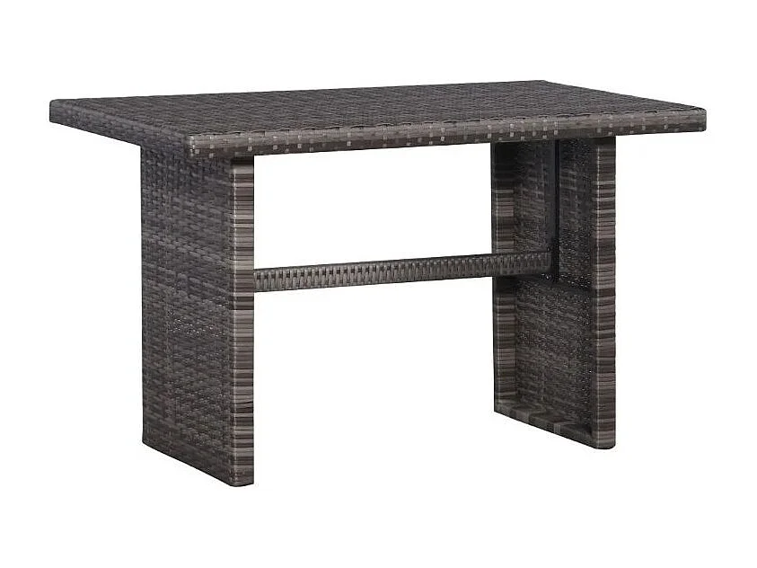 Salon de jardin 3 pièces résine tressée gris Magl 3